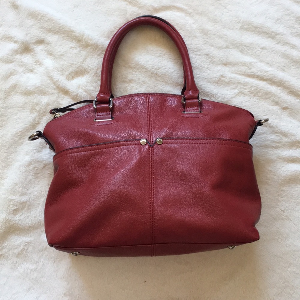Tignanello Red Leather Hand Bag